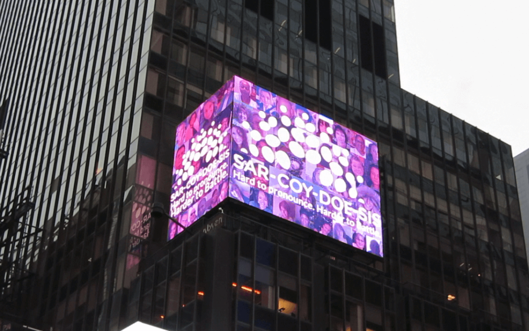 #SarcoidStories Billboard in Times Square