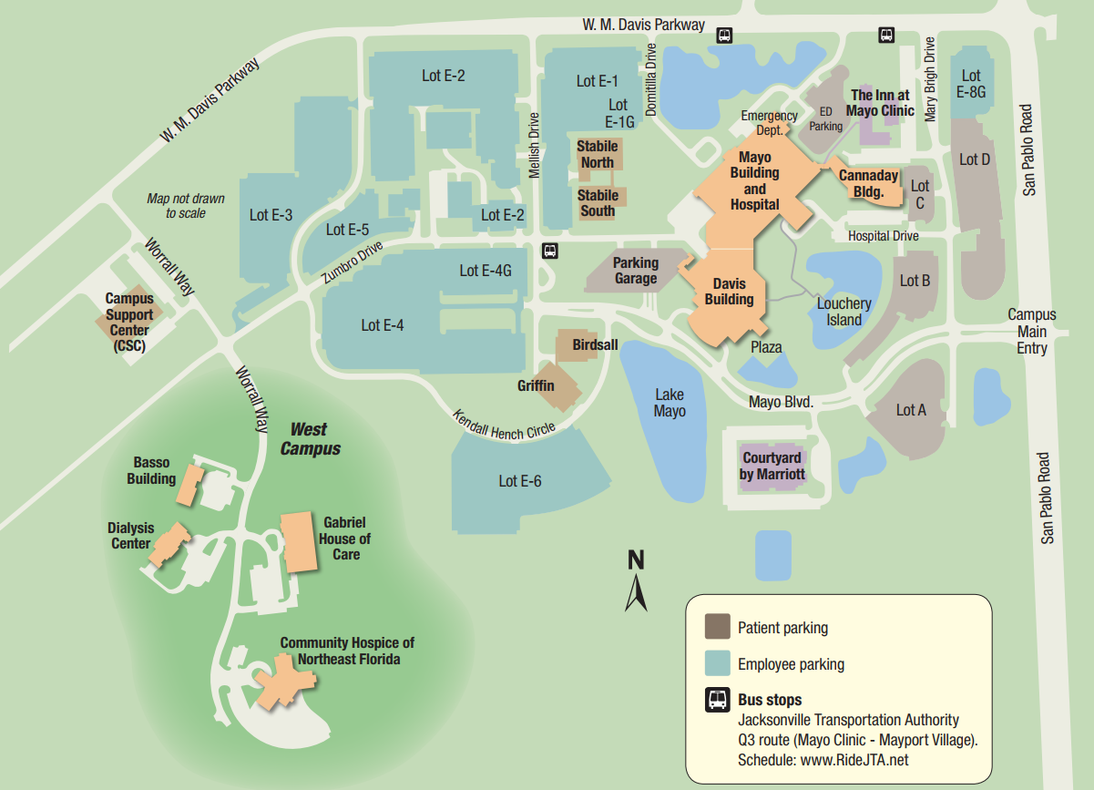 mayo campus map Parking Map Foundation For Sarcoidosis Research mayo campus map